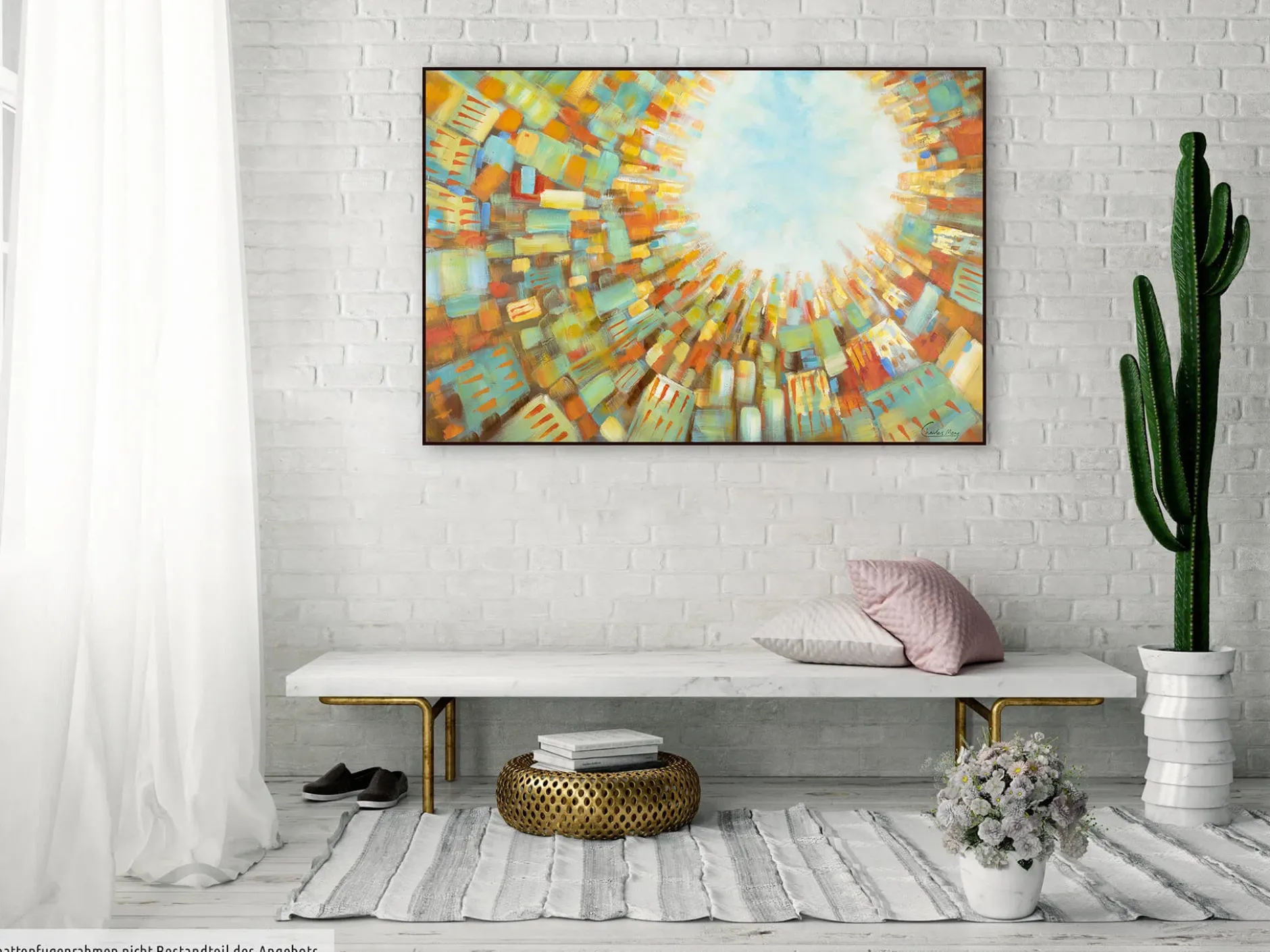 Handgemaltes Gemälde 'Light from Above' 120x80cm | inkl. Echtheitszertifikat