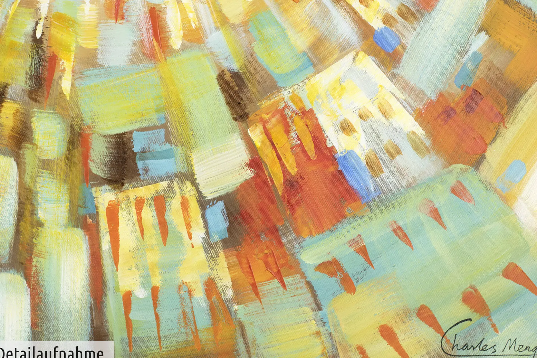Handgemaltes Gemälde 'Light from Above' 120x80cm | inkl. Echtheitszertifikat