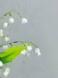 Handgemaltes Gemälde 'Lilienstrauß' | Echtheitszertifikat inklusive