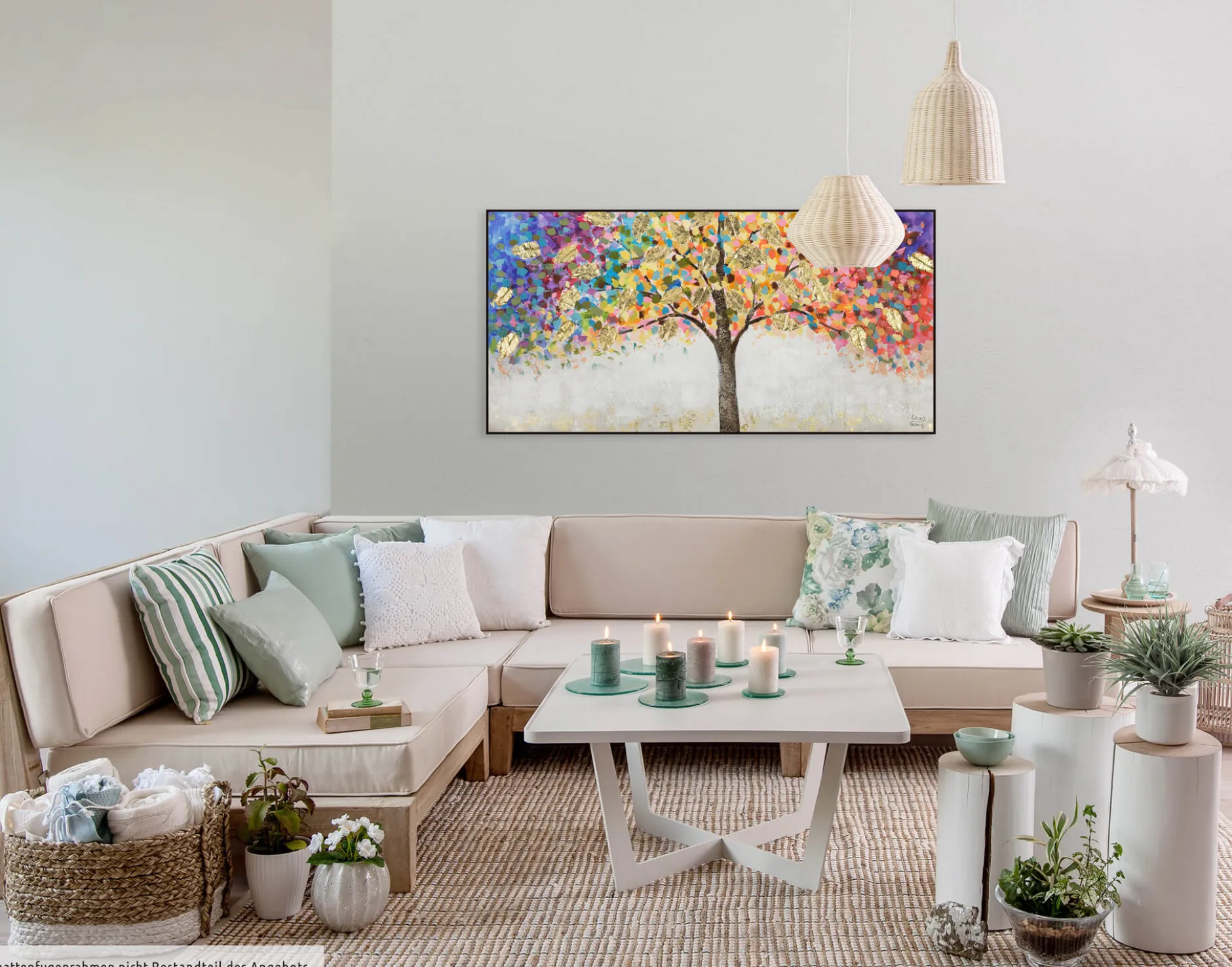 Handgemaltes Gemälde 'Locus Amoenus' 120x60cm | inkl. Echtheitszertifikat