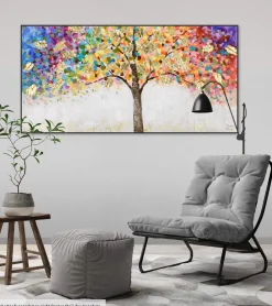 Handgemaltes Gemälde 'Locus Amoenus' 120x60cm | inkl. Echtheitszertifikat