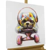 Handgemaltes Gemälde 'Longboard Love' 60x60cm | inkl. Echtheitszertifikat