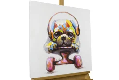 Handgemaltes Gemälde 'Longboard Love' 60x60cm | inkl. Echtheitszertifikat