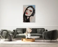 Handgemaltes Gemälde 'Lost in Thoughts' 70x100cm | inkl. Echtheitszertifikat