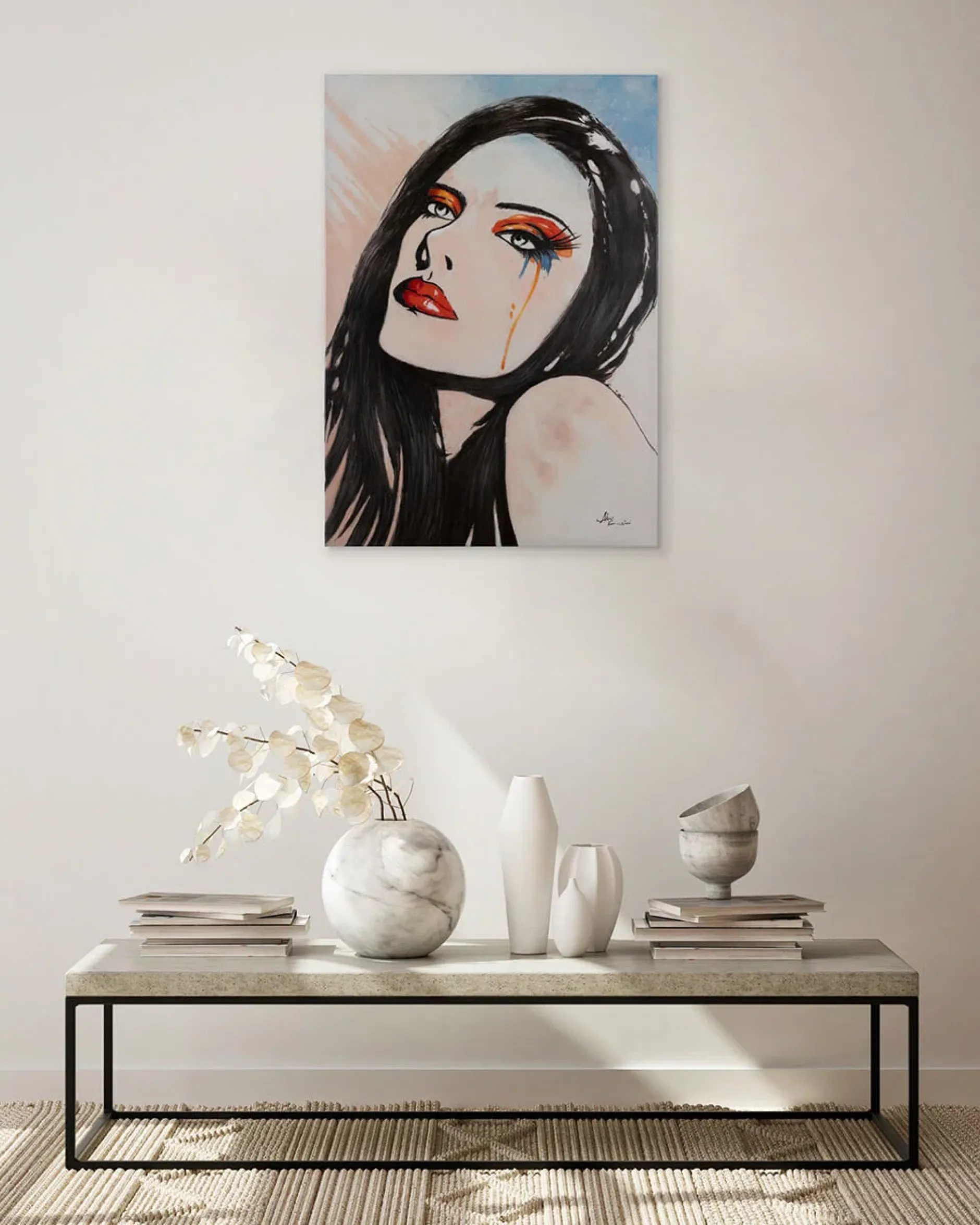 Handgemaltes Gemälde 'Lost in Thoughts' 70x100cm | inkl. Echtheitszertifikat
