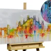 Handgemaltes Gemälde 'Mailand Skyline Silhouette' 120x60cm | inkl. Echtheitszertifikat