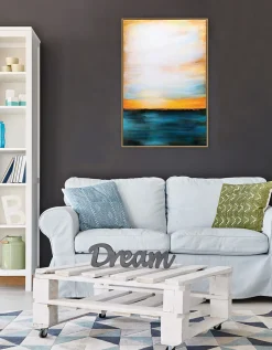 Handgemaltes Gemälde 'Meditation am Strand' 60x90cm | inkl. Echtheitszertifikat