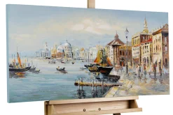 Handgemaltes Gemälde 'Mein Traum von Venedig' 100x50cm | inkl. Echtheitszertifikat