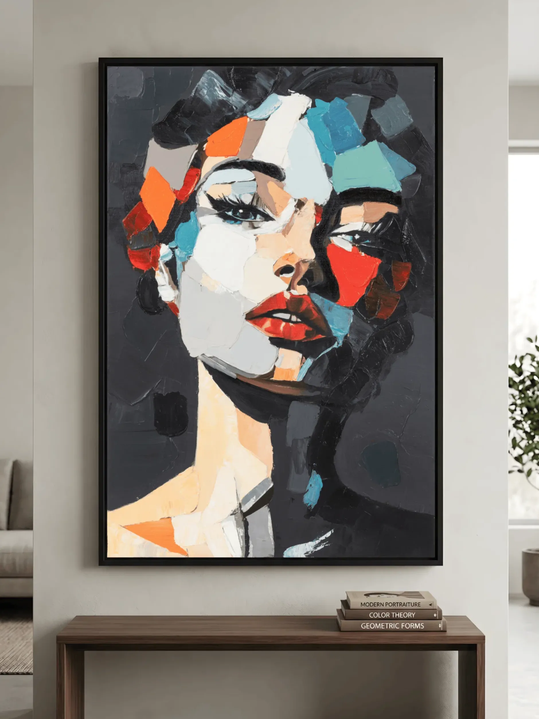 Handgemaltes Gemälde 'Midnight Muse' 60x90cm | inkl. Echtheitszertifikat