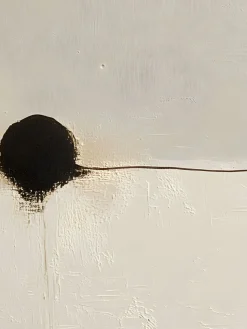 Handgemaltes Gemälde 'Minimalistische Bindungslinie' | Echtheitszertifikat inklusive