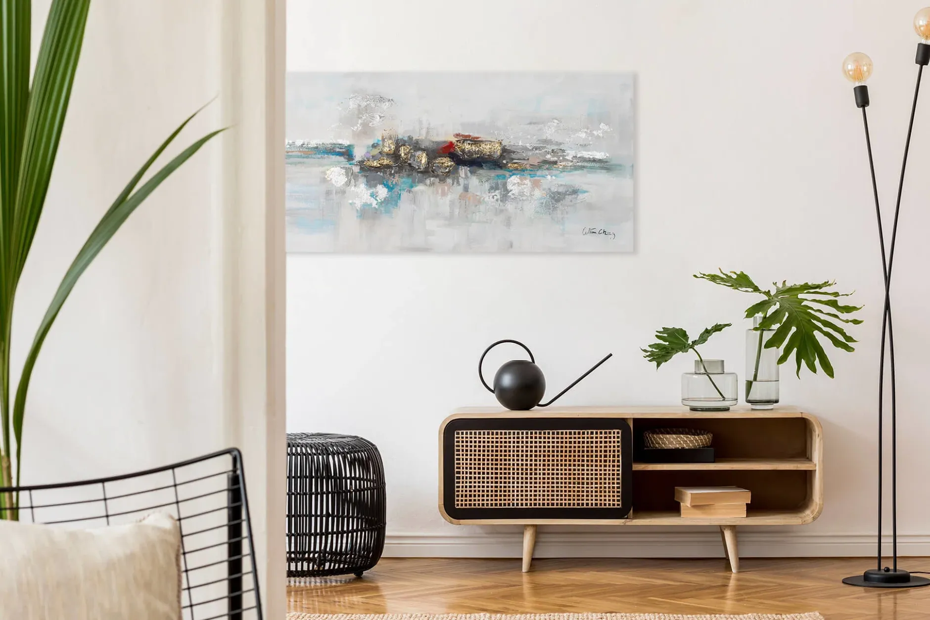 Handgemaltes Gemälde 'Mirage' 120x60cm | inkl. Echtheitszertifikat