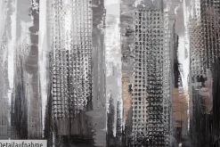 Handgemaltes Gemälde 'Mit dir um die Welt' 80x80cm | inkl. Echtheitszertifikat