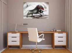 Handgemaltes Gemälde 'Mit Ehre und Stolz' 120x80cm | inkl. Echtheitszertifikat