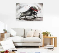 Handgemaltes Gemälde 'Mit Ehre und Stolz' 120x80cm | inkl. Echtheitszertifikat