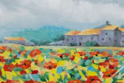 Handgemaltes Gemälde 'Mohnblumenzeit' 93x63cm | inkl. Echtheitszertifikat