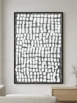 Handgemaltes Gemälde 'Monochrome Rhythm' 60x90cm | inkl. Echtheitszertifikat