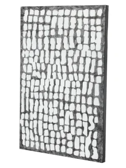 Handgemaltes Gemälde 'Monochrome Rhythm' 60x90cm | inkl. Echtheitszertifikat