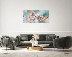 Handgemaltes Gemälde 'Mosaik der Natur' 120x60cm | inkl. Echtheitszertifikat