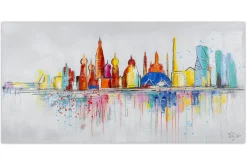 Handgemaltes Gemälde 'Moscow Skyline Silhouette' 120x60cm | inkl. Echtheitszertifikat