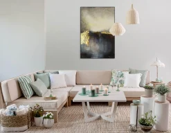 Handgemaltes Gemälde 'Mountainside by Dawn' 80x120cm | inkl. Echtheitszertifikat