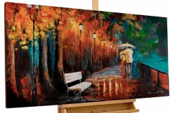 Handgemaltes Gemälde 'Mysteries of the Night' 120x60cm | inkl. Echtheitszertifikat