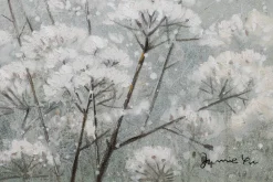 Handgemaltes Gemälde 'Nebelblüten' 80x80cm | inkl. Echtheitszertifikat