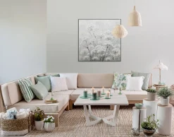 Handgemaltes Gemälde 'Nebelblüten' 80x80cm | inkl. Echtheitszertifikat