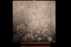 Handgemaltes Gemälde 'Nebelblüten' 80x80cm | inkl. Echtheitszertifikat