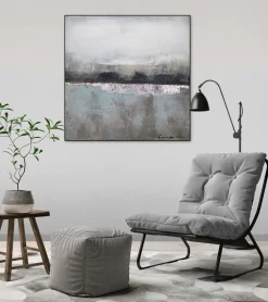 Handgemaltes Gemälde 'Nebelmeer' 80x80cm | inkl. Echtheitszertifikat