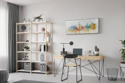 Handgemaltes Gemälde 'New York Skyline Silhouette' 120x60cm | inkl. Echtheitszertifikat