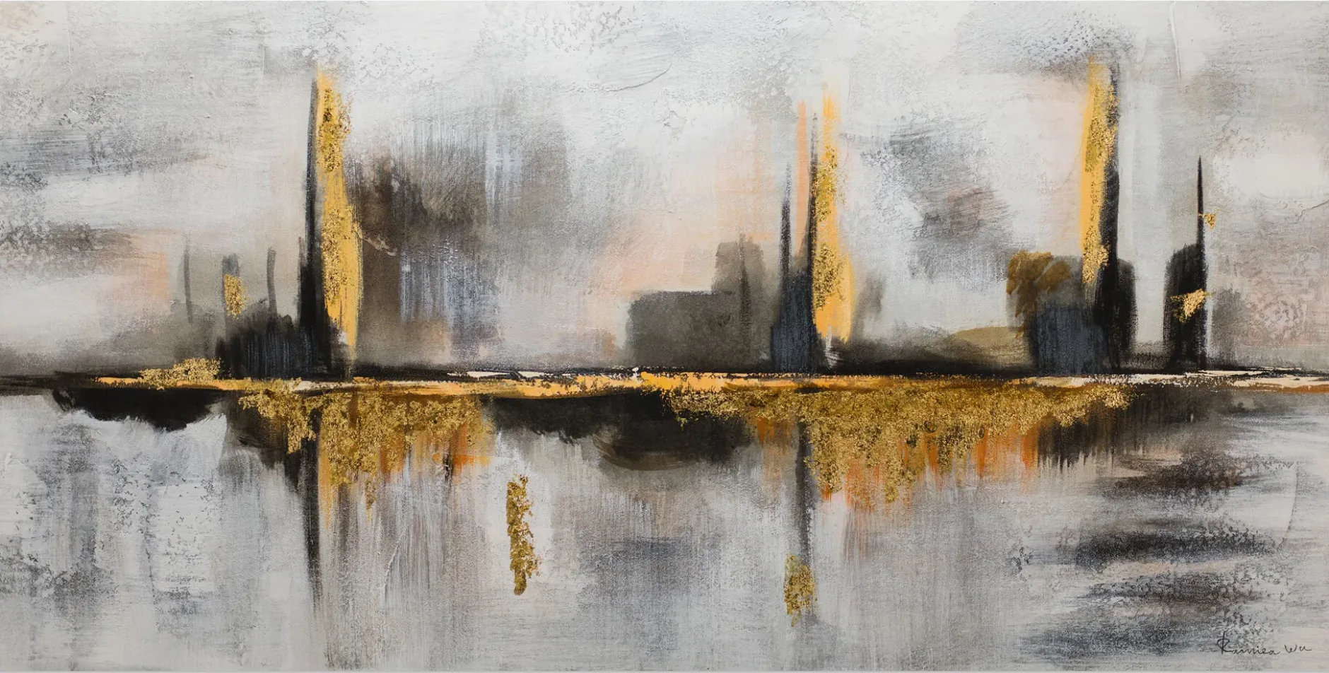 Handgemaltes Gemälde 'Orakel' 120x60cm | inkl. Echtheitszertifikat