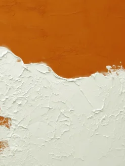 Handgemaltes Gemälde 'Orange Welle im Hochformat' | Echtheitszertifikat inklusive