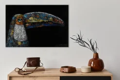 Handgemaltes Gemälde 'Ornamental Toucan' 90x60cm | inkl. Echtheitszertifikat