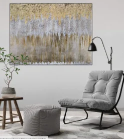Handgemaltes Gemälde 'Oro y Plata' 100x75cm | inkl. Echtheitszertifikat