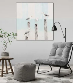 Handgemaltes Gemälde 'Ostseesehnsucht' 80x80cm | inkl. Echtheitszertifikat