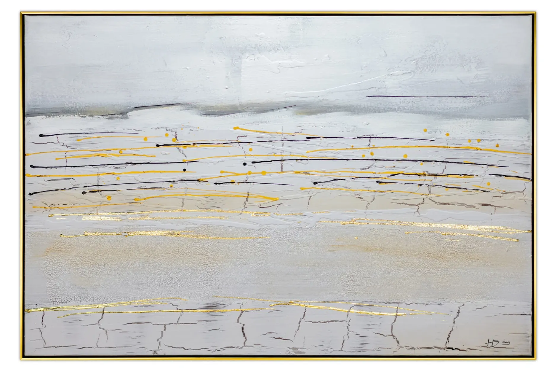 Handgemaltes Gemälde 'Ozean der Sehnsucht' 122,5x82,5cm | inkl. Echtheitszertifikat