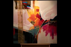 Handgemaltes Gemälde 'Passion der Farben' 80x80cm | inkl. Echtheitszertifikat