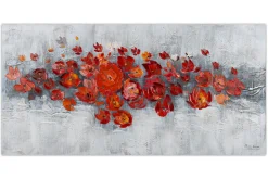 Handgemaltes Gemälde 'Pearls and Roses' 120x60cm | inkl. Echtheitszertifikat