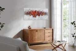 Handgemaltes Gemälde 'Pearls and Roses' 120x60cm | inkl. Echtheitszertifikat