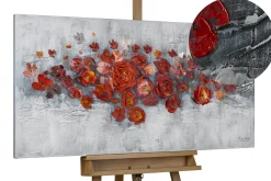 Handgemaltes Gemälde 'Pearls and Roses' 120x60cm | inkl. Echtheitszertifikat