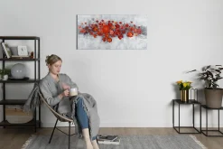 Handgemaltes Gemälde 'Pearls and Roses' 120x60cm | inkl. Echtheitszertifikat