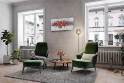 Handgemaltes Gemälde 'Pearls and Roses' 120x60cm | inkl. Echtheitszertifikat