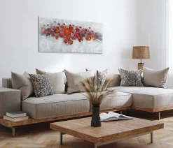 Handgemaltes Gemälde 'Pearls and Roses' 120x60cm | inkl. Echtheitszertifikat