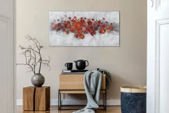 Handgemaltes Gemälde 'Pearls and Roses' 120x60cm | inkl. Echtheitszertifikat