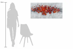 Handgemaltes Gemälde 'Pearls and Roses' 120x60cm | inkl. Echtheitszertifikat