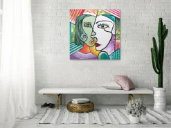 Handgemaltes Gemälde 'Perfect Completement' 80x80cm | inkl. Echtheitszertifikat
