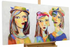 Handgemaltes Gemälde 'Picasso's Musen' 120x60cm | inkl. Echtheitszertifikat