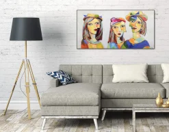 Handgemaltes Gemälde 'Picasso's Musen' 120x60cm | inkl. Echtheitszertifikat