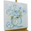 Handgemaltes Gemälde 'Poesie und Blumen' 60x60cm | inkl. Echtheitszertifikat