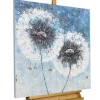 Handgemaltes Gemälde 'Pompon Flowers' 80x80cm | inkl. Echtheitszertifikat